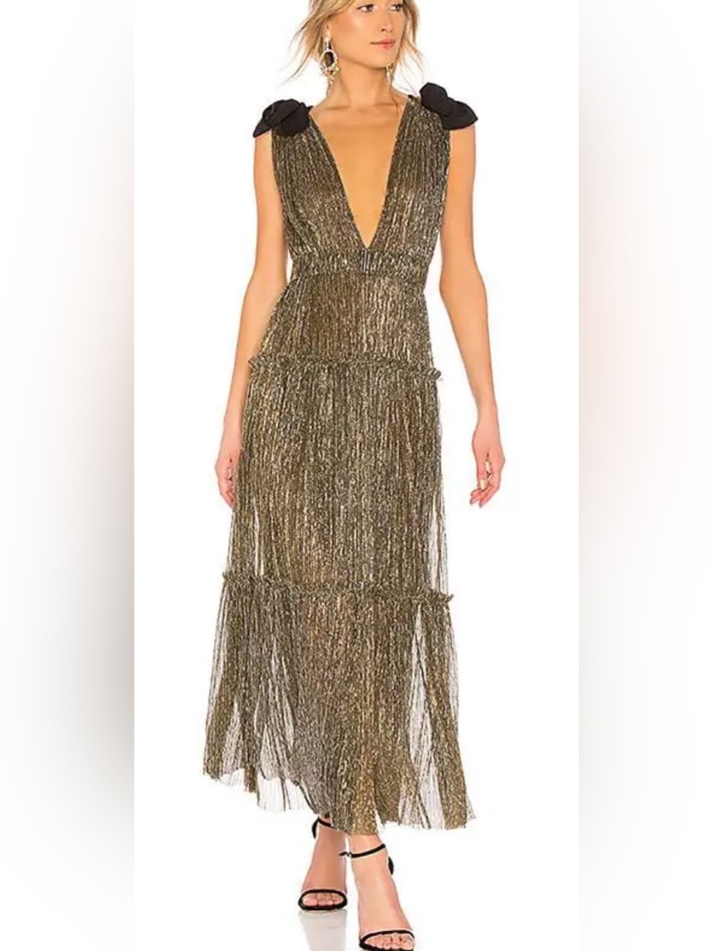 Sabina Musayev Ray metallic dress
